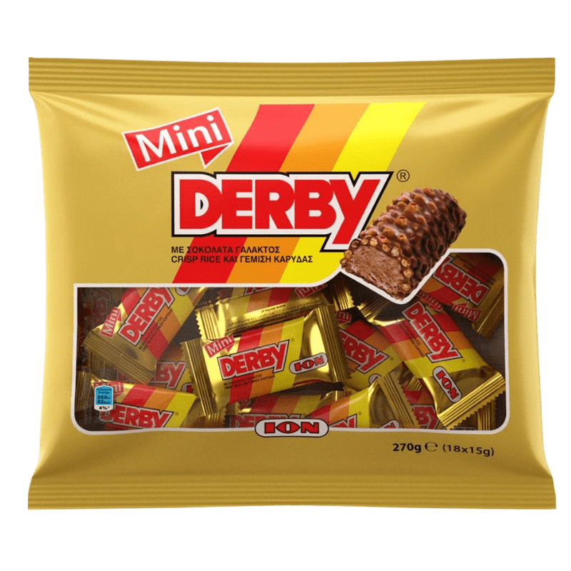 ION Milchschokolade Mini Derby Classic (210g) von ION bei Araxxon - Hochwertiges griechisches Produkt. ION Milchschokolade Mini Derby Classic (210g) από ION στο Araxxon - Αυθεντικό ελληνικό προϊόν.